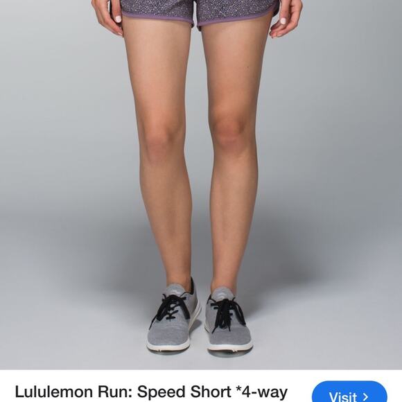 Lululemon Run Speed Short 4-way Stretch
Dottie Mum Deep Coal Mauvelous Size 10 - Picture 7 of 7